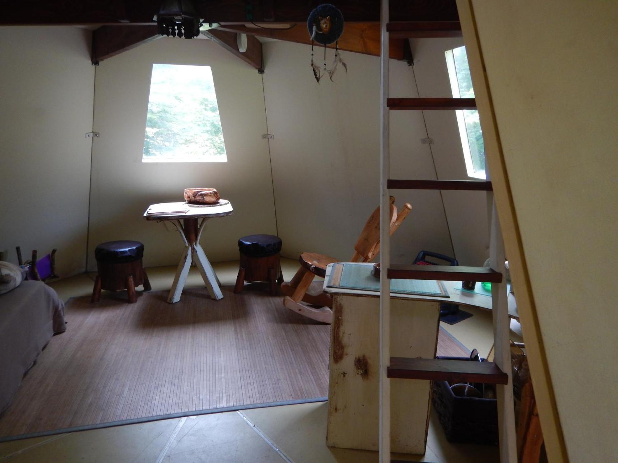 Aux Tipis De La Riviere Sauvage Vila Saint Romain Exterior foto