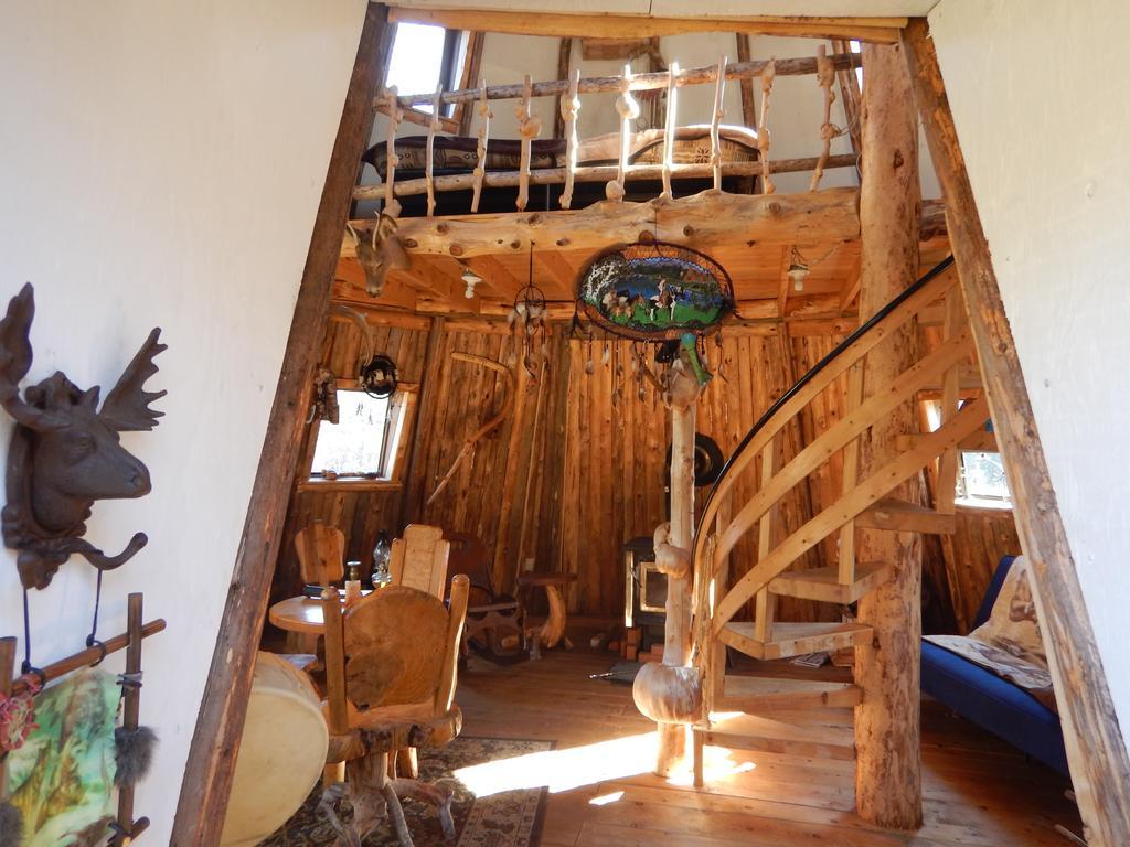 Aux Tipis De La Riviere Sauvage Vila Saint Romain Exterior foto